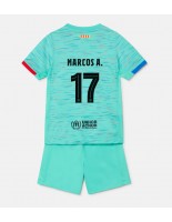 Barcelona Marcos Alonso #17 Alternativní dres pro děti 2023-24 Krátký Rukáv (+ trenýrky)